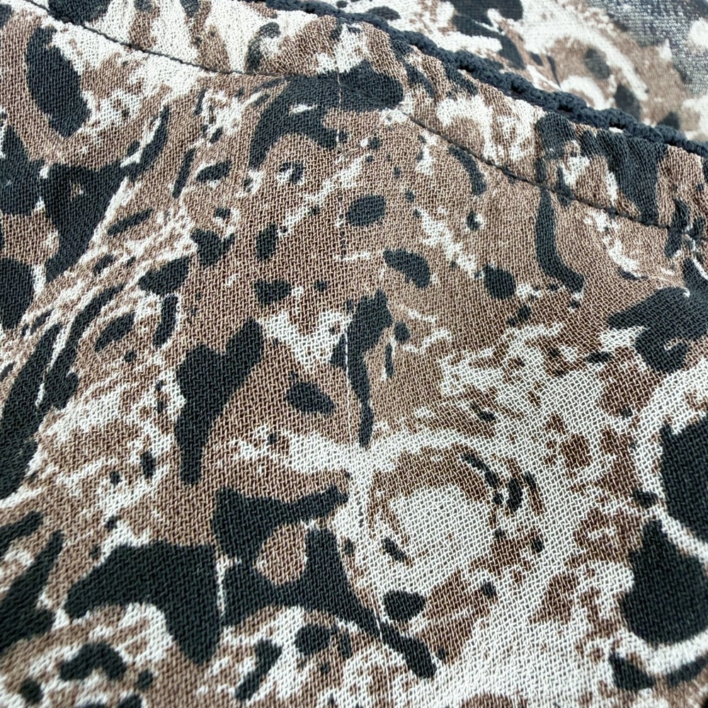 Vintage Y2K Fairy Grunge‎ Maxi Skirt in Brown Cream Size 12P - Picture 9 of 9